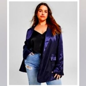 NWT And Now This Satin feel Blazer 0X
